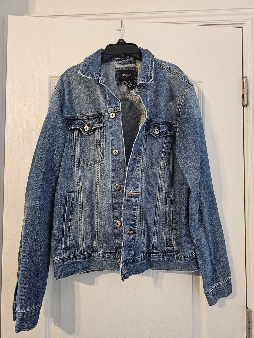 Forever 21 Light Blue Denim Jacket for Men